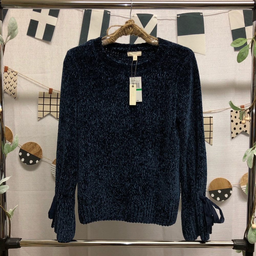 Bell Tied Sleeve Sweater
